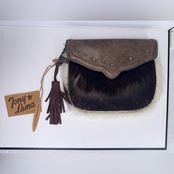 Tony Lama Handbags - NWT Tony Lama Brown and Black Leather Women's Bag